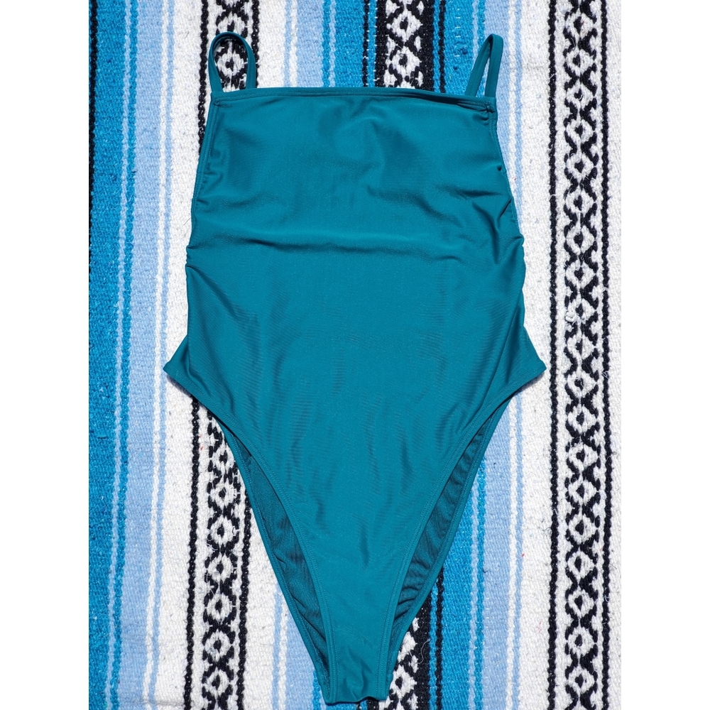 Blue Forever 21-High Waist One Piece